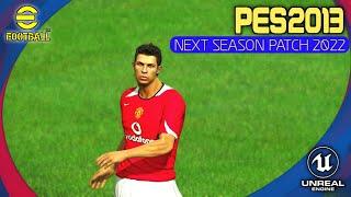 PES 2013 PATCH 2022 | CLASSIC MATCH | MANCHESTER UNITED 05 VS REAL MADRID 05 | FULL HD GAMEPLAY