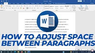 Adjusting Space Between Paragraphs In Microsoft Word | fix spacing problem