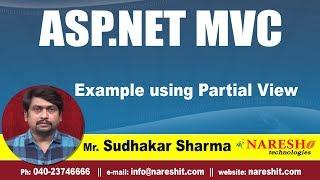 Example using Partial View | asp.net MVC Tutorials | By Mr.Sudhakar Sharma