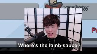 Sykkuno asks "Where's the lamb sauce?" | Sykkuno's British Impression in Among Us