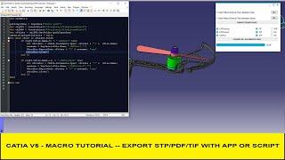 CATIA V5 MACRO - EXPORT TO STP / PDF / TIF WITH SCRIPT OR APPLICATION