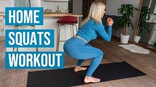 WOMEN'S HOME SQUAT WORKOUT  | 5 MINUTE SQUATS WORKOUT