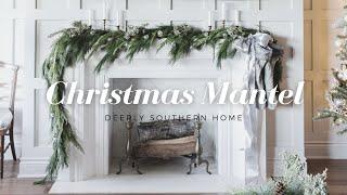 Mixed Greens Christmas Mantel