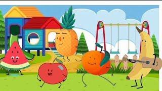 The fruits friends song! Fruits song! Happy Fruits song! Fruit train! nursery rhymes and kids songs!