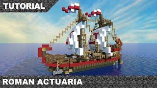 Minecraft Roman Actuaria Tutorial & Download Merchant Amphora Ship