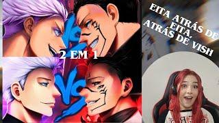 2 EM 1 | Yondax - Gojo VS. Sukuna Pt. 1: Expansão de Domínio & Pt. 2: Até a Morte (Cherry React)