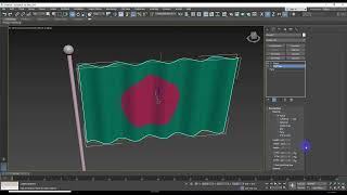 BD Flag animation in 3Ds Max