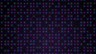 Repeating Pattern of Old Retro Neon Geometric Shapes - Background Loop Animation | Free HD Footage