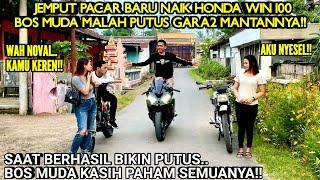 BOS MUDA JEMPUT PACARNYA NAIK HONDA WIN MALAH PUTUS GARA2 MANTANNYA!!Ada apa..?