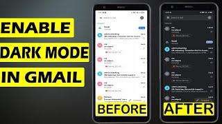 How to enable dark mode in gmail mobile app | gmail dark mode