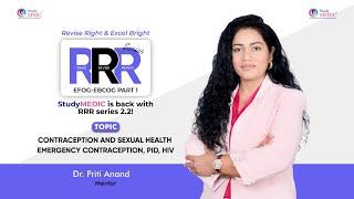 EFOG-EBCOG Part 1 | RRR Series 2.2 | Contraception and sexual health | Dr Priti Anand | StudyMEDIC