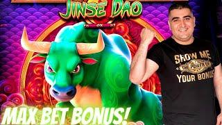 Jinse Dao Ox Slot Machine Max Bet Bonus - Great Session | Live Slot Play At Casino |SE-4 | EP-20