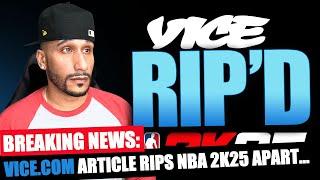 BREAKING: VICE ARTICLE RIPS NBA 2K25 APART | NBA 2K25 NEWS UPDATE