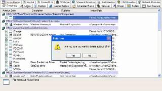 SYSINTERNALS: See what runs and startup with autoruns
