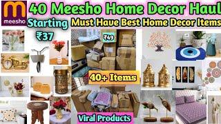 40 Meesho Best Home Decor Haul Starting ₹37 | Must Have Best Home Decor Items | 40 Viral Home Decor