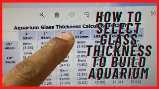 Best glass mm for your fish tank | Aquarium glass thickness calculator