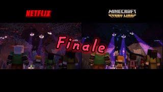 Re-Edited | Minecraft: Story Mode E4 Wither Storm Final // Netflix vs Original //