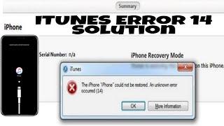 How to Fix iTunes Error 14 Step by Step Guide. For all iPhone/iPad/iPod