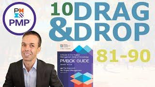 10 New Drag and Drop Questions for your PMP Exam (81 to 90)