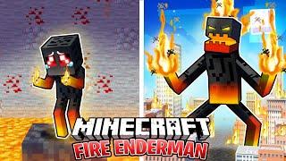 I Survived 100 Days as a FIRE ENDERMAN in HARDCORE Minecraft!