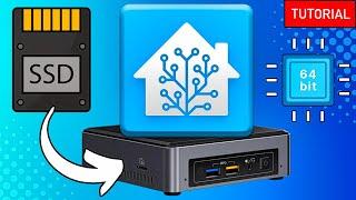 Home Assistant On Intel NUC - FULL HOW TO Direct Install SSD X86-64 PC