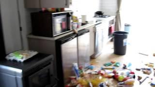 Lounge/Kitchen after 22 February earthquake