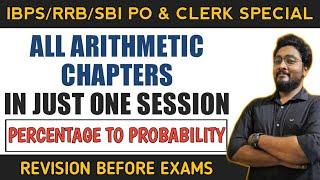 Complete ARITHMETIC In One Session For IBPS PO and Clerk 2020 | Concepts | Tricks | Kaushik Mohanty