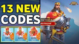 UPDATERISE OF KINGDOMS CODES 2024 - RISE OF KINGDOMS REDEEM CODES 2024 - ROK CODE