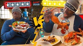 WORST REVIEWED BUFFET VS BEST REVIEWED BUFFET!**we found this**