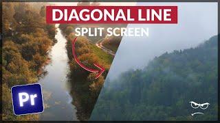 How to make Diagonal Split-Screen EFFECT | Premiere Pro