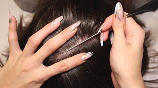 ASMR Intense Scalp SCRATCHING and NITPICKING with Nails (Real Person)