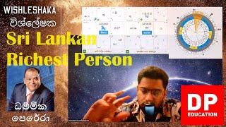 චන්ද්‍ර නීච ධම්මික පෙරේරාගේ කේන්දරය Dhammika Perera Horoscope විශ්ලේෂක Wishleshaka SL Billionaire