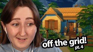 building a sims house that's *completely* off the grid (no power or water!)