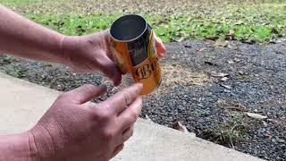 How to Remove the top off an Aluminium or Steel Can or Tin (Softdrink, Soda or Beer) no tools needed