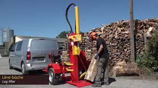 RABAUD : Log splitters with heat engine on road trailer : XYLO-SR 18 M