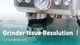 5700Gense™ Espresso Machine | Grinder issue resolution-White light but not working | Casabrews