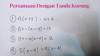 Persamaan Dengan Tanda Kurung | Matematika Smp