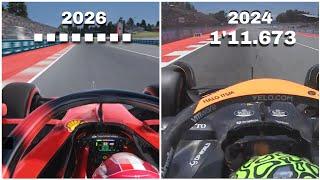 CAN THE 2026 F1 CAR 𝗕𝗘𝗔𝗧 THE 2024 SPANISH GP POLE TIME FROM NORRIS?!