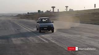 Arab style (lite) drifting in Pakistan, Suzuki Mehran doing skids 2022