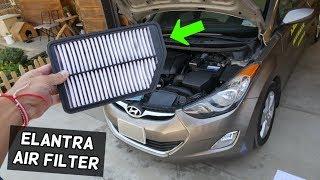 HOW TO REPLACE ENGINE AIR FILTER ON HYUNDAI ELANTRA