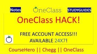 OneClass Free account | Oneclass Hack