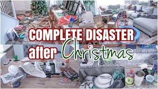 AFTER CHRISTMAS CLEAN WITH ME | MESSY HOUSE TRANSFORMATION | COMPLETE DISASTER CLEANING