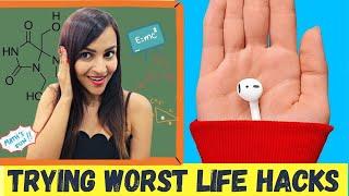 Trying VIRAL Life Hacks by 123GO 
