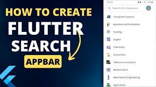 Flutter Tutorial - Create Search bar in Appbar. Easy and explained
