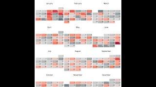 How to Create a Full Year Calendar with Month Labels