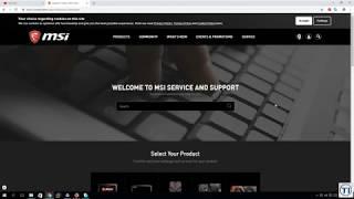 How to Download MSI Laptop Drivers.