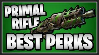 The BEST PERKS for the Primal Rifle in Fortnite Save the World!