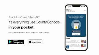 Lee County Schools, NC App Demonstration