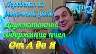 Двухматочное пчеловодство 12 рамочный улей переделал на два отсека, что у меня получилось!