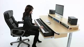 Summit Sit-Stand Keyboard Studio Desk